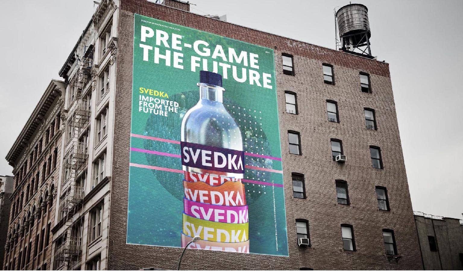wallscape: pre-game the future, svedka imported from the future
